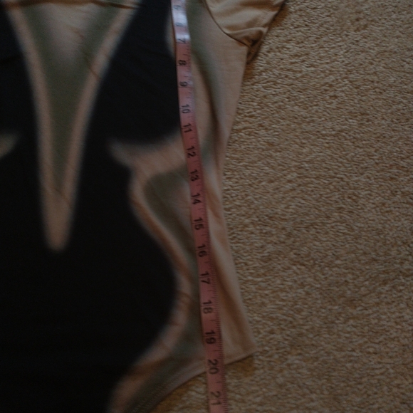 NWT Fashion Nova Taupe Black Long Sleeve Fitted Bodysuit - Picture 8 of 8